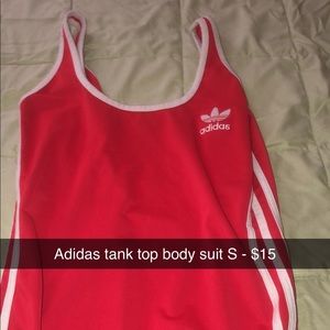 Adidas Red Bodysuit